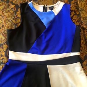 PEPLUM Color-block SLEEVELESS top